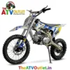125cc Motocross Pro Dirt Bike Best Premium 4 Gear Manual Off Road Motorcycle 12 125cc Motocross Pro Dirt Bike White Blue 4 Manual Gears Self Start Kick Start Front Rear Disc Brakes TheATVOutlet.in