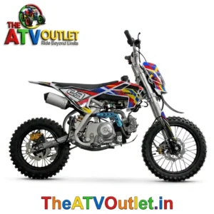 125cc Pit Bike Best Premium Automatic Transmission Self Start Off Road Bike 8 125cc Pit Bike Automatic Transmission Self Start Front and Rear Disc Brakes Off Road Motorcycle TheATVOutlet.in