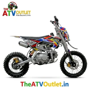 125cc Pit Bike Best Premium Automatic Transmission Self Start Off Road Bike 10 125cc Pit Bike Automatic Transmission Self Start Front and Rear Disc Brakes Off Road Motorcycle TheATVOutlet.in