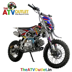 125cc Pit Bike Automatic Transmission Self Start Front and Rear Disc Brakes Off Road Motorcycle TheATVOutlet.in