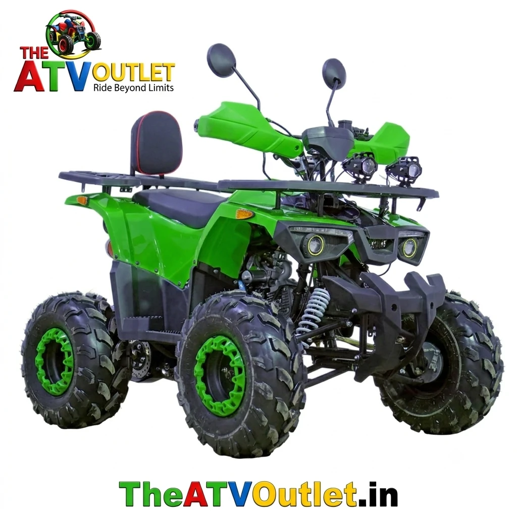 135cc Neoplus ATV Bike 4 Stroke Petrol Engine Automatic Transmission Self Start Remote Start TheATVOutlet.in 5 135cc Neoplus ATV Bike Green 4 Stroke Petrol Engine Automatic Transmission Self Start Remote Start Quad Bike TheATVOutlet.in