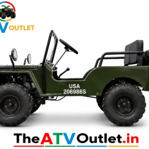 150cc Mini Jeep | 4 Stroke Petrol Off Road Mini Jeep India 10 150cc Mini Jeep with 4 Stroke Petrol Engine, Manual Transmission, Key Start and Off-Road Tyres | TheATVOutlet.in