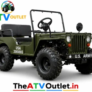 150cc Mini Jeep with 4 Stroke Petrol Engine, Manual Transmission, Key Start and Off-Road Tyres | TheATVOutlet.in