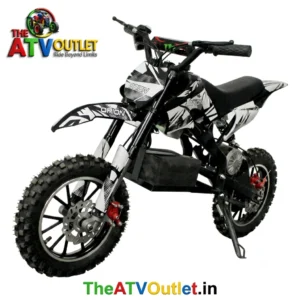 24V Battery Dirt Bike for Kids Black 350W Electric Motor Dual 12V 12Ah Battery All Disc Brakes TheATVOutlet.in