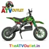 24V Battery Dirt Bike for Kids Best Premium 350W Electric Off Road Bike with Disc Brakes 13 24V Battery Dirt Bike for Kids Green 350W Electric Motor Dual 12V 12Ah Battery All Disc Brakes TheATVOutlet.in