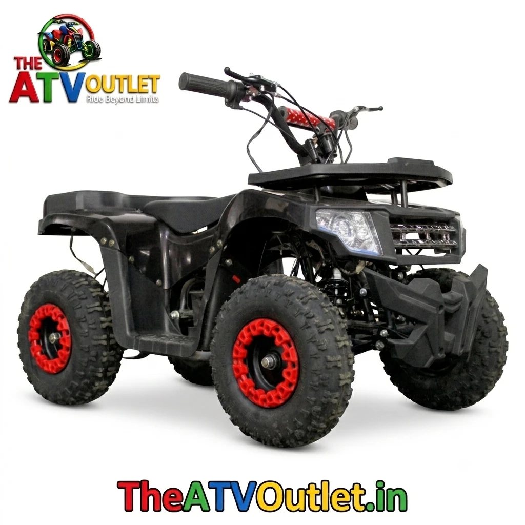 36V Battery Mini Mouzer ATV Front Reverse Drive Front Rear Disc Brakes TheATVOutlet.in 4 36V Battery Mini Mouzer ATV Black Front Reverse Drive Front and Rear Disc Brakes Electric ATV