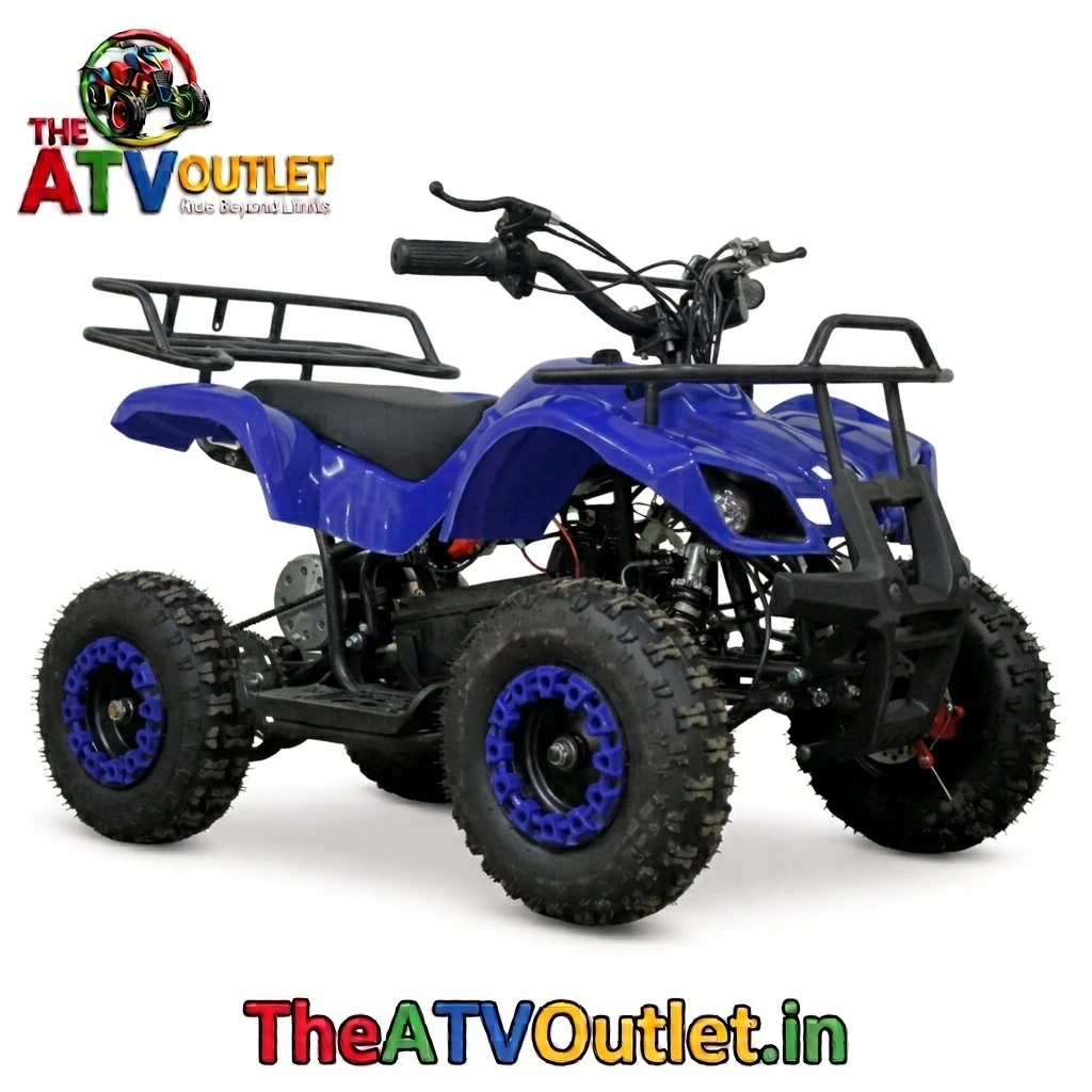 36V Battery Mini Neo Kids ATV Bike Front Reverse Drive Front Rear Disc Brakes TheATVOutlet.in 3 36V Battery Mini Neo Kids ATV Bike Blue Front Reverse Drive Front and Rear Disc Brakes Electric ATV