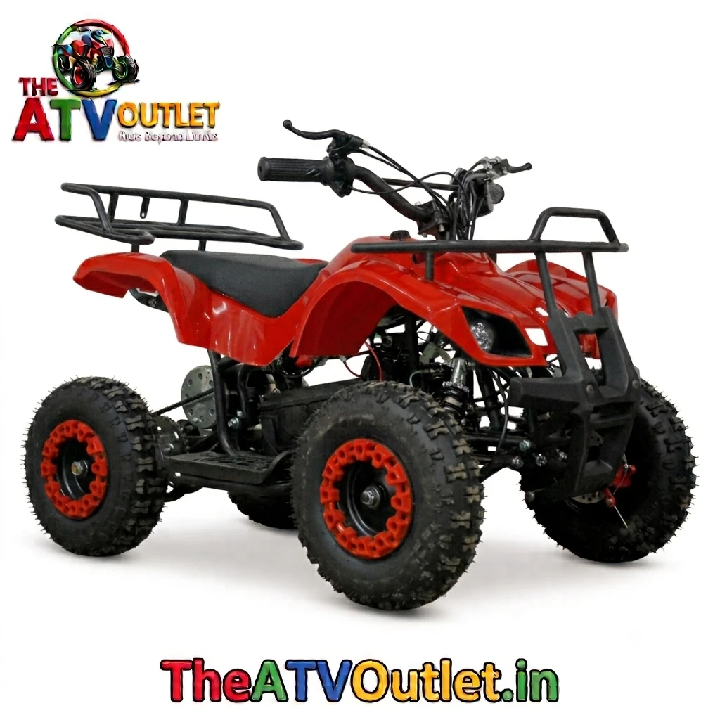 36V Battery Mini Neo Kids ATV Bike Front Reverse Drive Front Rear Disc Brakes TheATVOutlet.in 1 36V Battery Mini Neo Kids ATV Bike Red Front Reverse Drive Front and Rear Disc Brakes Electric ATV