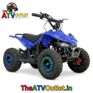 36V Battery Mini Viper Kids ATV Bike Blue Front Reverse Drive Front and Rear Disc Brakes Electric ATV