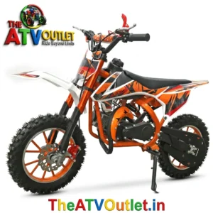 50cc Dirt Plus Bike for Kids Colored Chassis 2 Stroke Petrol Engine Automatic Self Start 6 50cc Dirt Plus Bike for Kids Orange Colored Chassis 2 Stroke Petrol Engine Automatic Self Start TheATVOutlet.in
