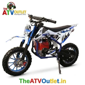 50cc Dirt Pro Bike for Kids Blue 4 Stroke Petrol Engine Automatic Pull Start Off Road Dirt Bike TheATVOutlet.in