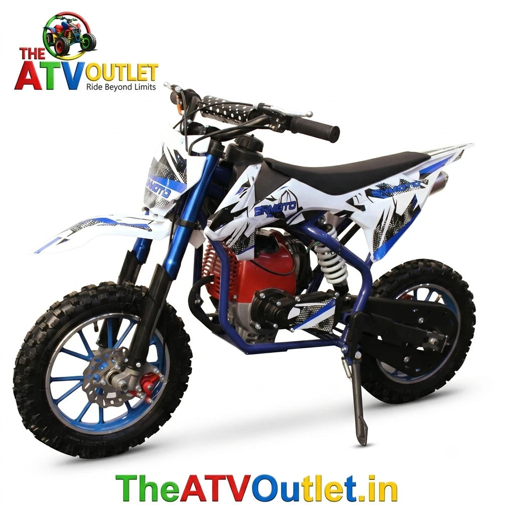 50cc Dirt Pro Bike for Kids Best Premium 4 Stroke Petrol Engine Automatic Pull Start 1 50cc Dirt Pro Bike for Kids Blue 4 Stroke Petrol Engine Automatic Pull Start Off Road Dirt Bike TheATVOutlet.in
