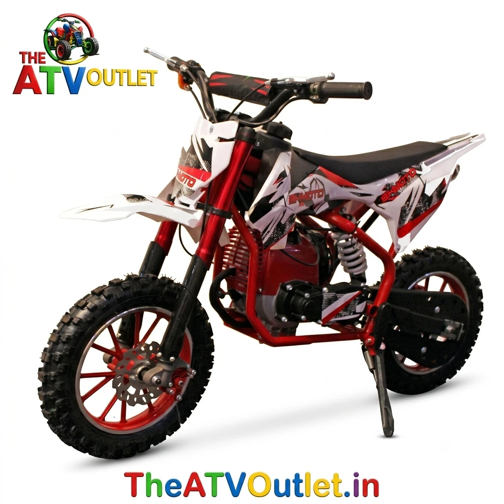 50cc Dirt Pro Bike for Kids Best Premium 4 Stroke Petrol Engine Automatic Pull Start 3 50cc Dirt Pro Bike for Kids Red 4 Stroke Petrol Engine Automatic Pull Start Off Road Dirt Bike TheATVOutlet.in