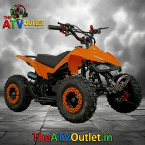 50cc Mini ATV Bike Viper Orange 2 Stroke Petrol Engine Self Start Pull Start Front and Rear Disc Brakes