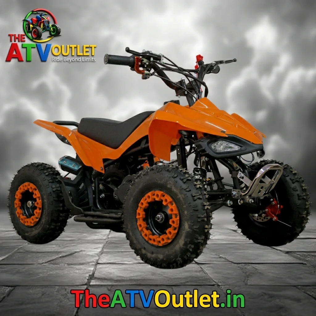 50cc Mini ATV Bike Viper 2 Stroke Petrol Engine Self Start Pull Start Front Rear Disc Brakes 1 50cc Mini ATV Bike Viper Orange 2 Stroke Petrol Engine Self Start Pull Start Front and Rear Disc Brakes