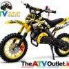 Yellow 50cc Mini Dirt Bike Off Road Petrol Bike for Kids