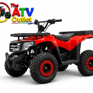 50cc Mini Mouzer ATV Red - Kids 50cc ATV Bike with 2-Stroke Petrol Engine