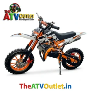 50cc Super Dirt Bike for Kids 2 Stroke Petrol Engine Automatic Self Start TheATVOutlet.in 8 50cc Super Dirt Bike for Kids Orange 2 Stroke Petrol Engine Automatic Self Start Off Road Dirt Bike TheATVOutlet.in