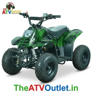 80cc Junior Kids ATV Bike 4 Stroke Petrol Engine Automatic Camouflage Green Quad Bike TheATVOutlet.in