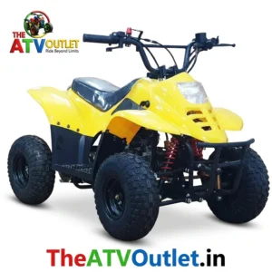 80cc Junior Kids ATV Bike 4 Stroke Petrol Engine Automatic Yellow Off Road Quad Bike TheATVOutlet.in