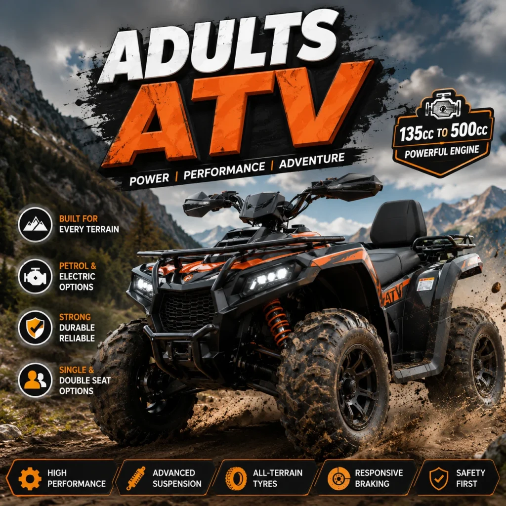 Adult ATV Bike in India – Premium Petrol & Electric ATV Vehicle for Off-Road Adventure | The ATV Outlet